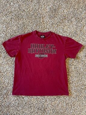 Harley-Davidson Motorcycles Dubuque Iowa Tee T-Shirt Men’s Large